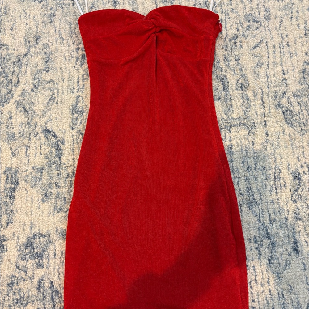 Princess Polly Red Strapless Sheath Dress
